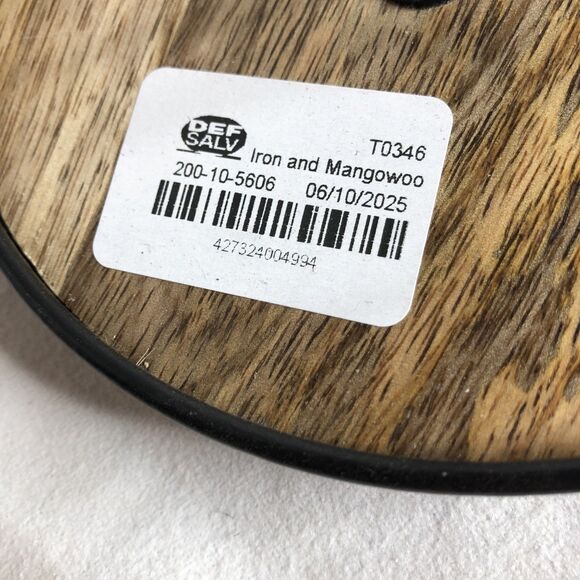 Target Threshold Iron and Mangowood Wire Paper Towel Holder Black NEW!! - Picture 6 of 8